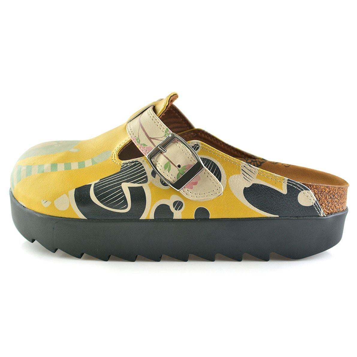 Yellow Owl & Bear Clogs CAL705 (737679736928)
