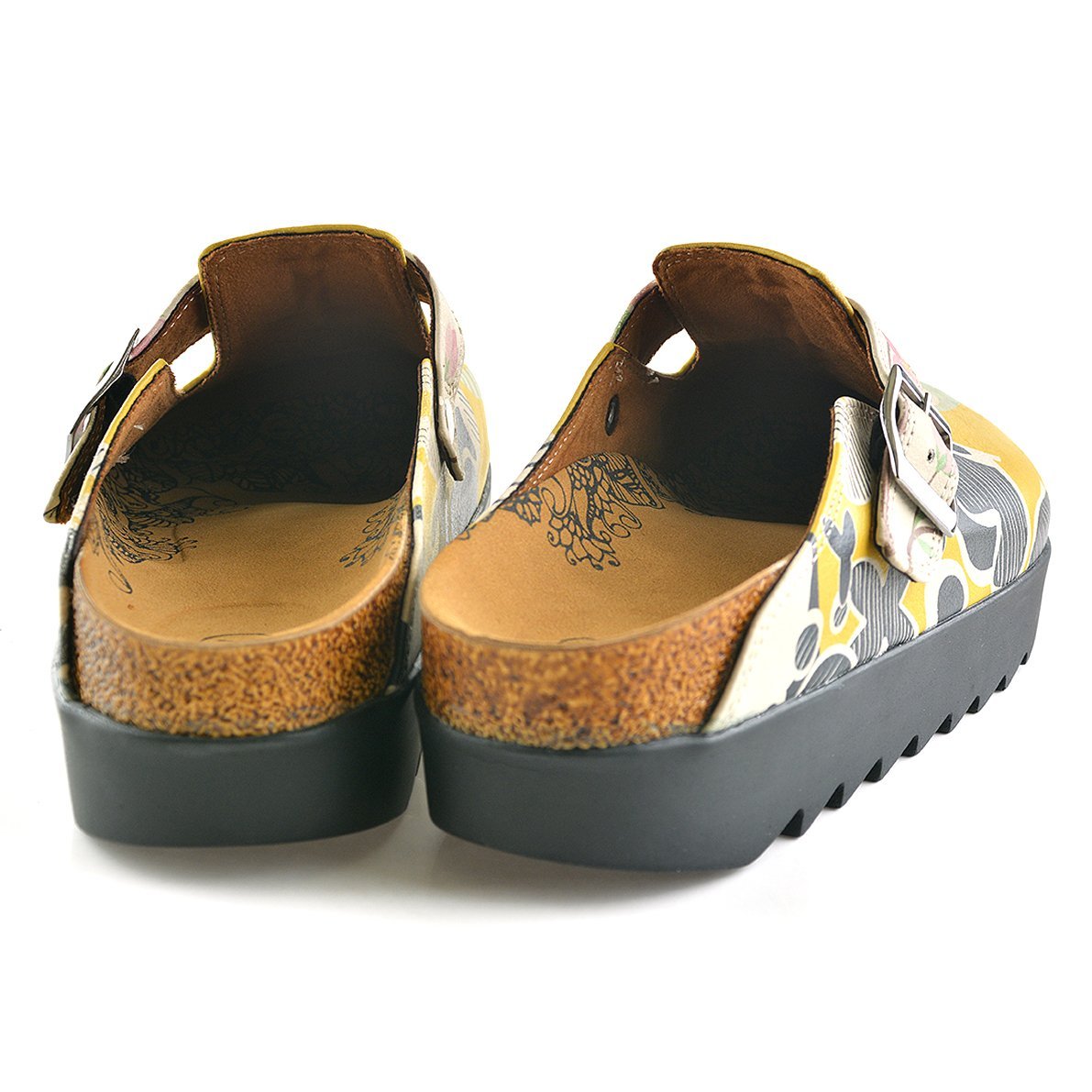 Yellow Owl & Bear Clogs CAL705 (737679736928)