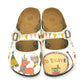 White & Orange Be Brave Clogs CAL807 (737679409248)