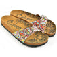 Pink Floral Buckle-Accent Sandal CAL908 (737678884960)