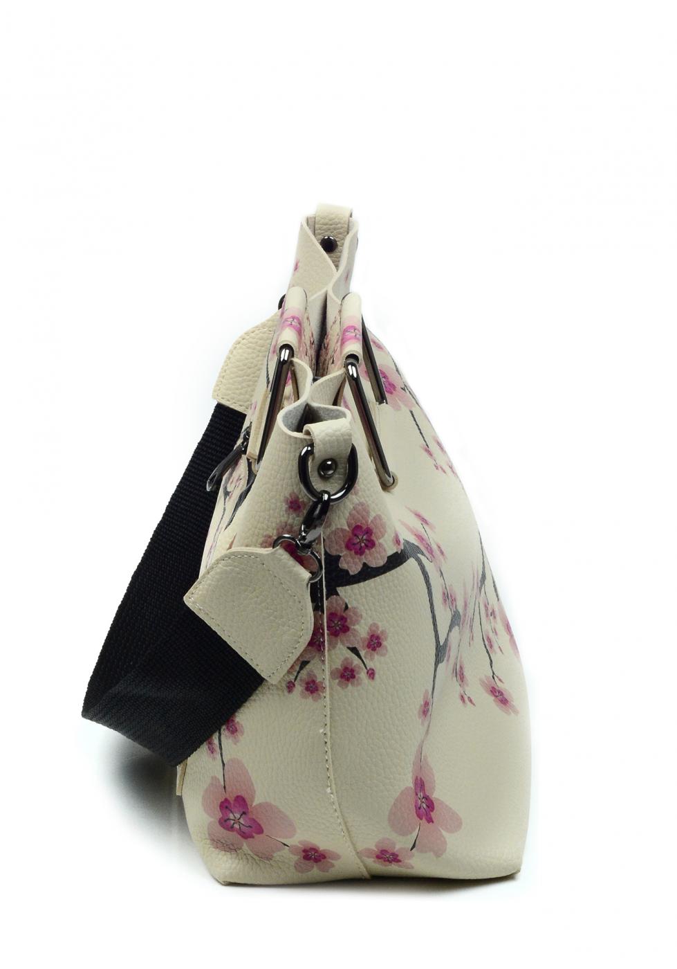 Pink Cherry Flower Hand Bags CAN602
