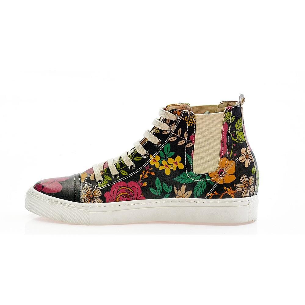 Flowers Short Boots CON101 (1421153894496)