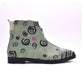 Striped Ankle Boots FER106 (1405806444640)