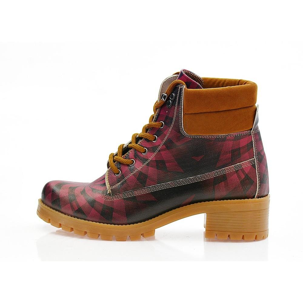 Retro Short Boots KAT103 (1421182632032)