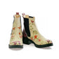 Flowers Short Boots LAS103 (1421187350624)