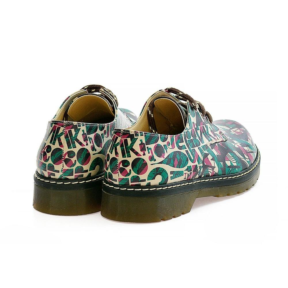 Colored Pattern Oxford Shoes MAX101 (1421195018336)