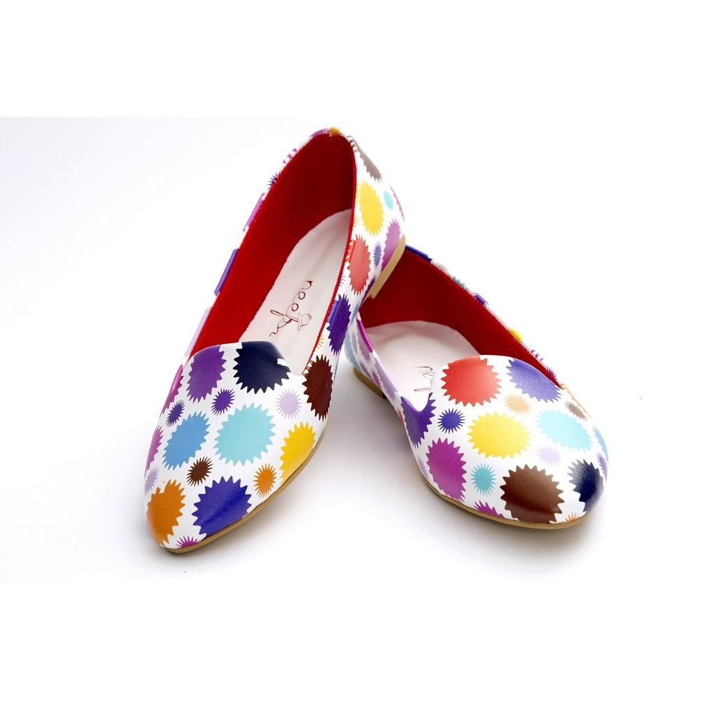 Colored Dots Ballerinas Shoes NBL219 (770203025504)