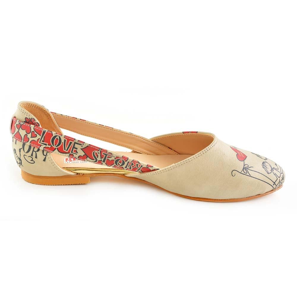 Couple in Love Ballerinas Shoes OMR7002 (506269958176)