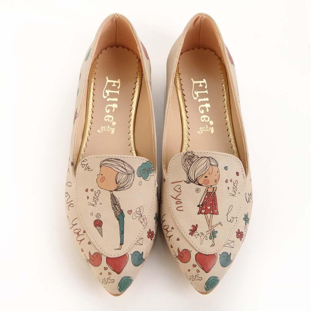 I Love You Ballerinas Shoes OMR7206 (506270842912)