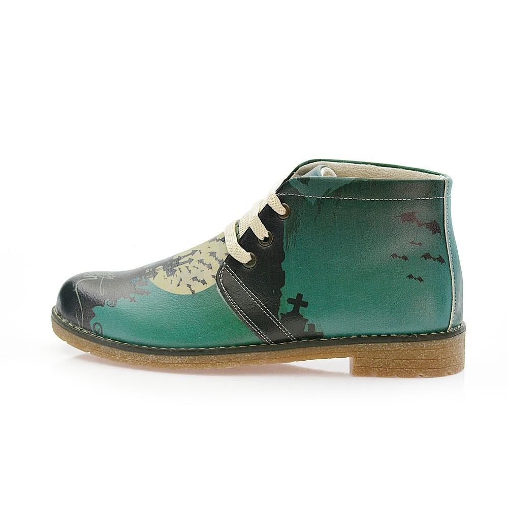 Happy Halloween Ankle Boots PH207 (1421215760480)