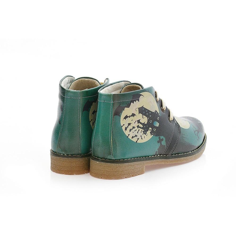 Happy Halloween Ankle Boots PH207 (1421215760480)