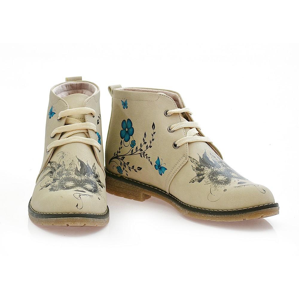 Masked Girl Ankle Boots PH212 (1421216219232)