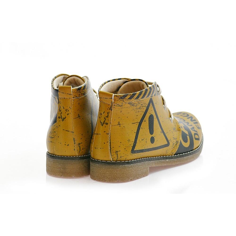 Caution Ankle Boots PH216 (1421216972896)