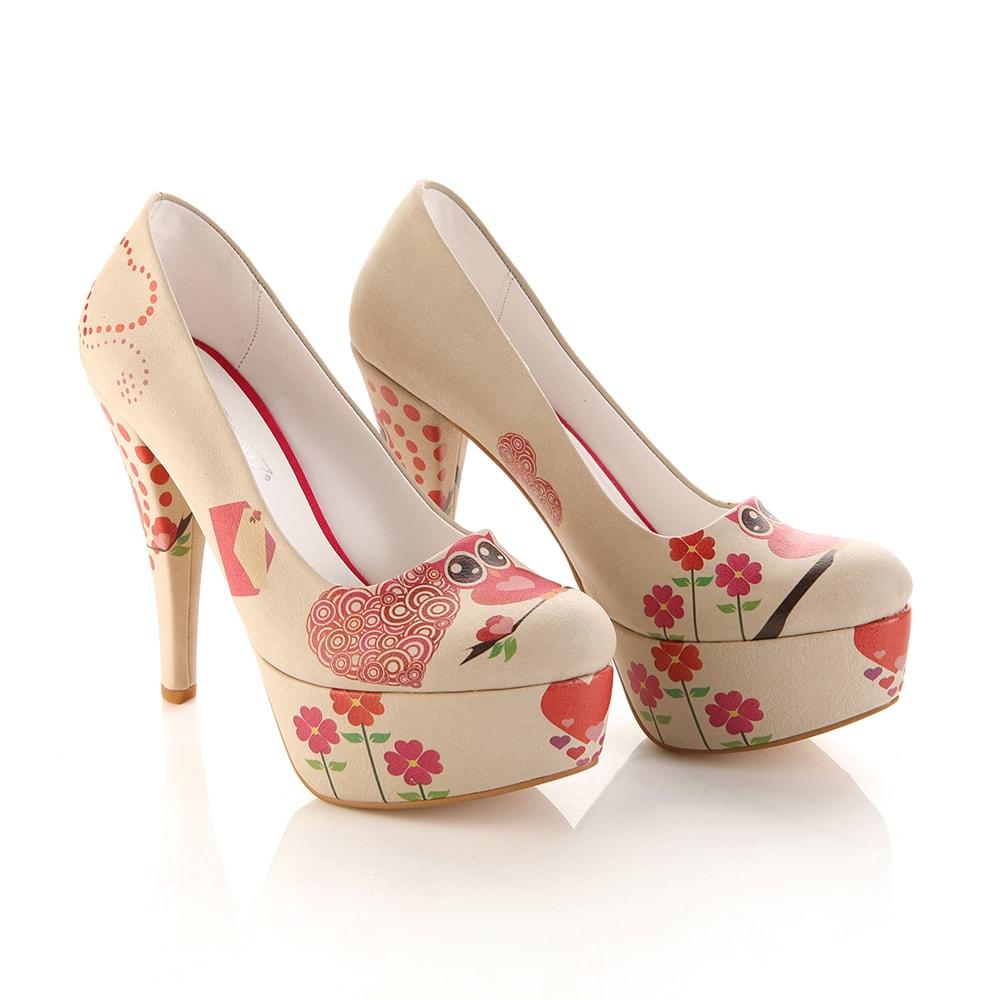 Cute Owl Heel Shoes PLT2055 (1405808836704)
