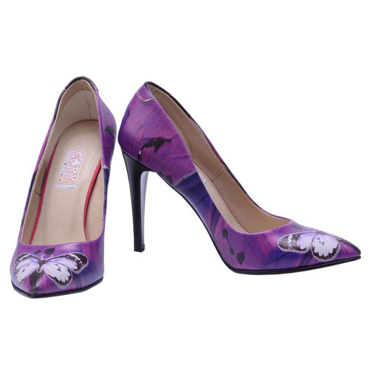 Purple Butterfly Heel Shoes STL4402 (506277396512)