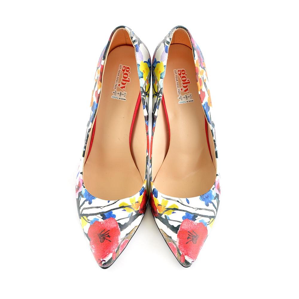 Flowers Heel Shoes STL4501 (1405813456992)