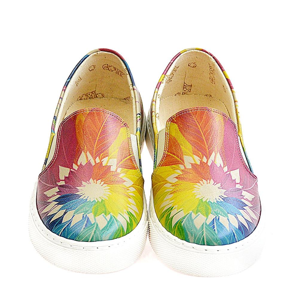 Colored Leaves Sneaker Shoes VN4003 (1405817913440)