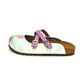 Fuchsia & White Bonjour Paris Cross-Strap Clogs WCAL125 (737673281632)