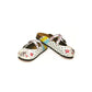 White Elephant & Floral Cross-Strap Clogs WCAL131 (737673019488)