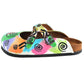 White & Green Swirl Clogs WCAL156 (737670955104)