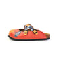 Pink & Orange Cat Crisscross Mule WCAL169 (774937215072)