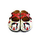 Red and Black Polkadot Pattern Cute Girl Patterned Clogs - WCAL171 (774937575520)