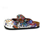 Colorful Moving and Mixed Patterned and White Dancing Panda Patterned Clogs - WCAL176 (774938493024)