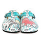 White & Aqua Dentist Clogs WCAL326 (737670758496)