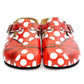 Red Polka Dot Bow Clogs WCAL328 (737670725728)