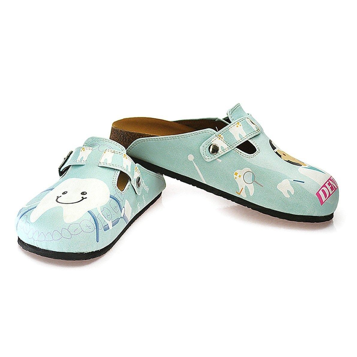 Light Blue Dentist Clogs WCAL329 (737670692960)