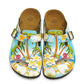 Blue & Yellow Tropical Clogs WCAL337 (737670561888)