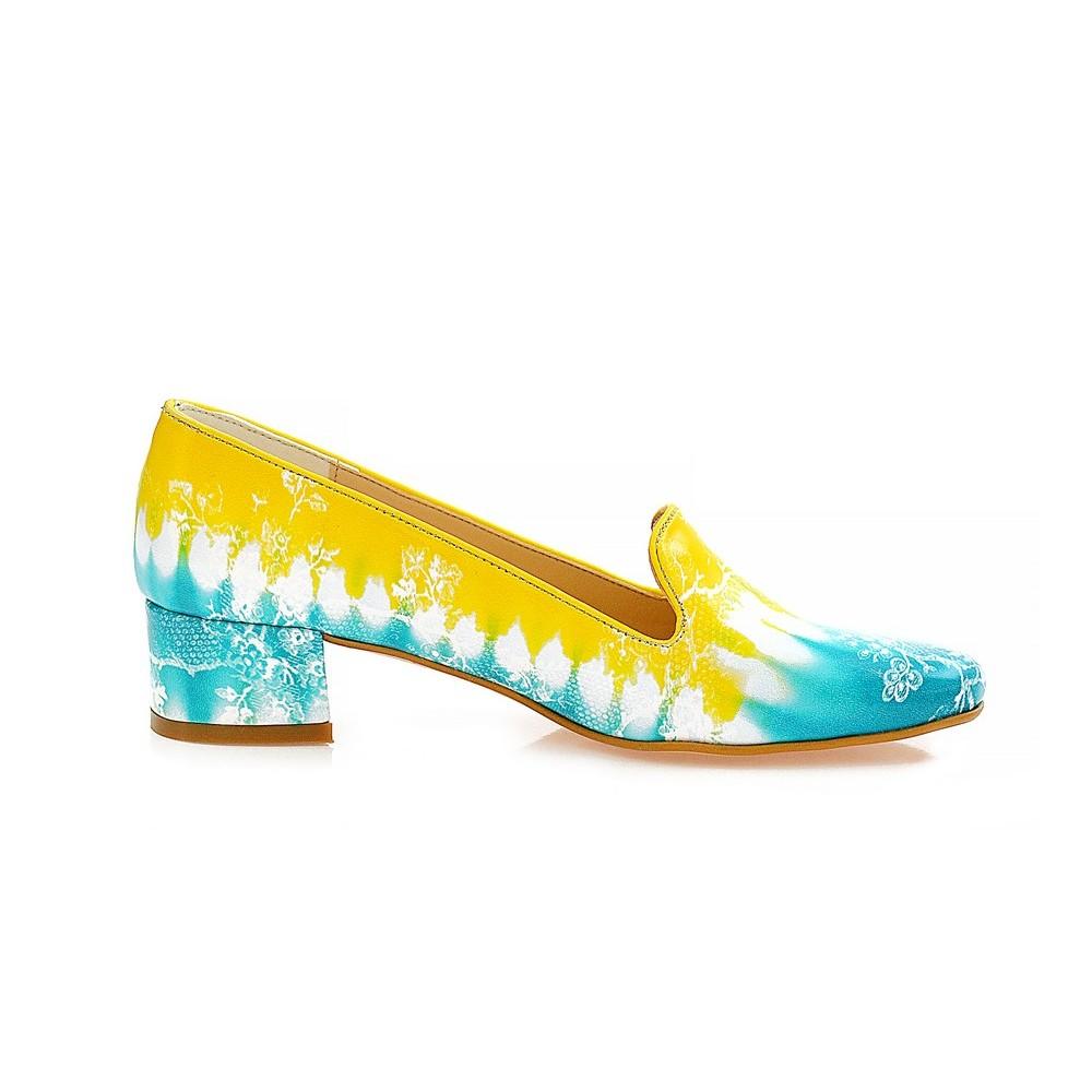 Painting Art Career Heel Shoes WDB103 (1421157662816)