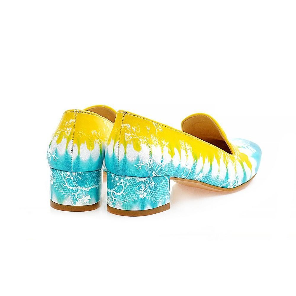Painting Art Career Heel Shoes WDB103 (1421157662816)