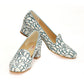 Blue and White Pattern Career Heel Shoes WDB108 (1421158547552)