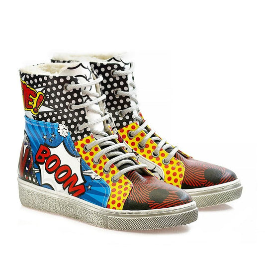 Pop Art Short Boots WJAS123 (1421229752416)