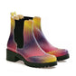 Colored Triangles Short Boots WLAS111 (1421232439392)