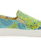 Blue and Yellow Pattern Sneaker Shoes WVN4038 (506282967072)