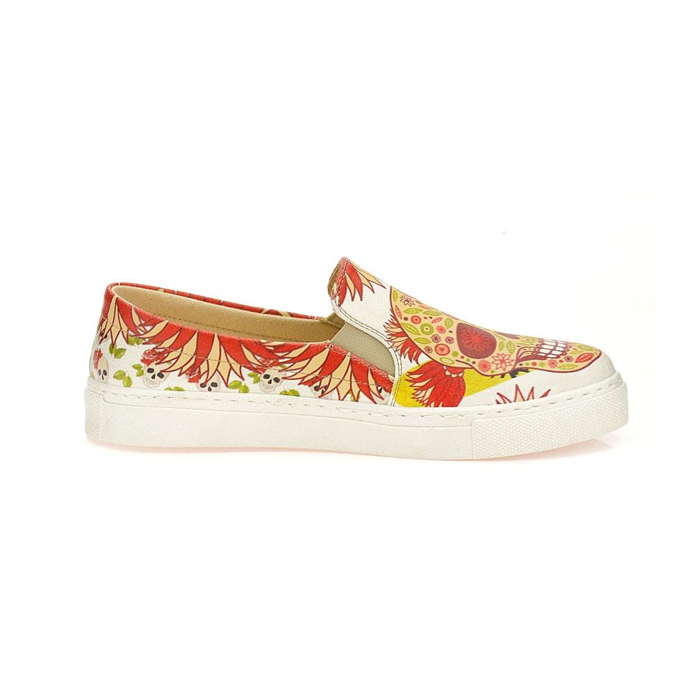 Pattern Skull Sneaker Shoes WVN4045 (1405823844448)