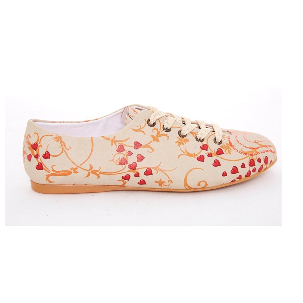 Red Heart Ballerinas Shoes SLV059 (506274742304)