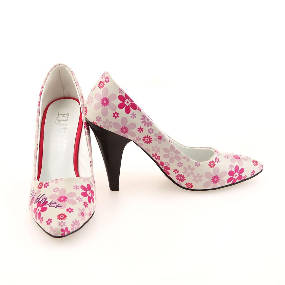 Lovely Flower Heel Shoes STL4001 (506276380704)