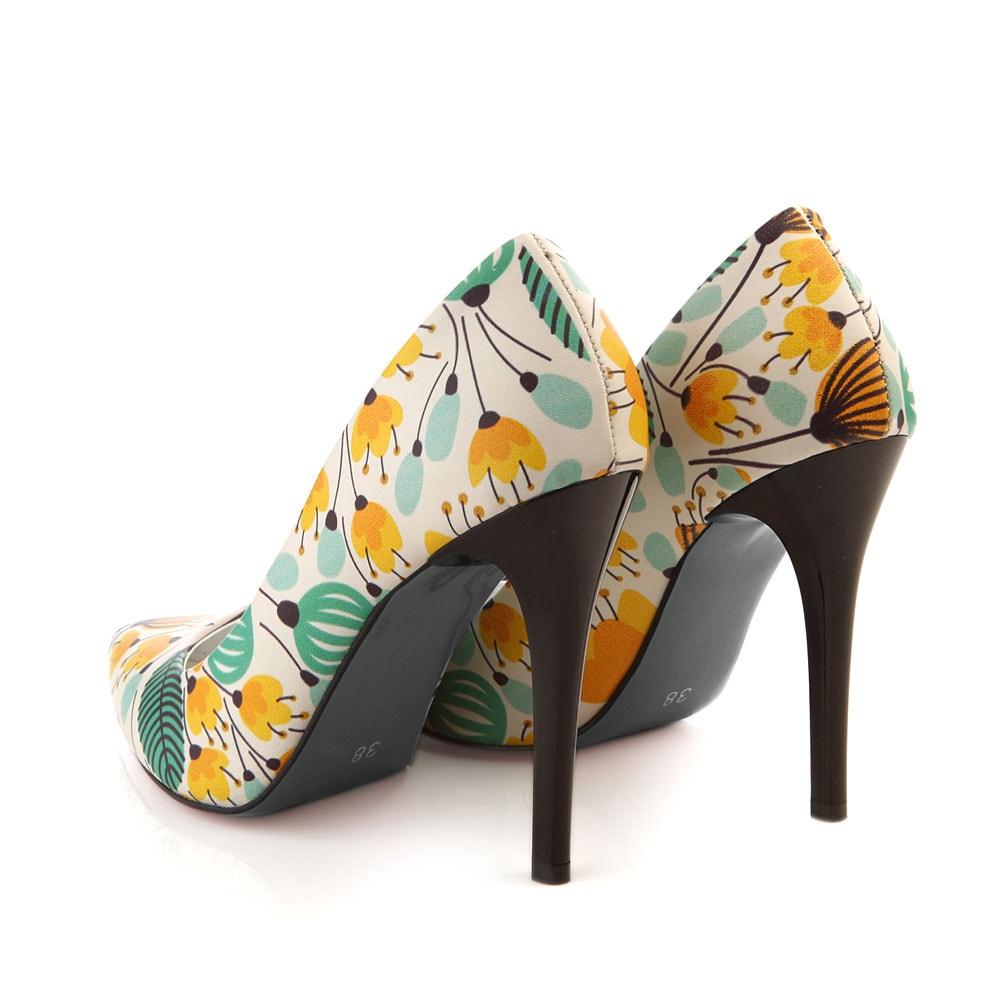 Flowers Heel Shoes STL4007 (506276577312)