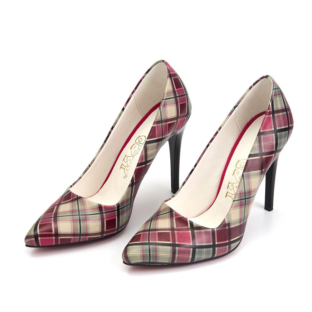 Colored Squares Heel Shoes STL4015 (506276839456)