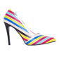 Colored Striped Heel Shoes STL4301 (506277134368)
